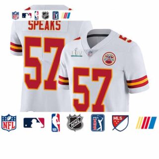 Chiefs #57 Breeland Speaks White Super Bowl LIV Bound Youth Stitched Football Vapor Untouchable Limited Jersey