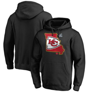 Chiefs Black 2018 NFL Playoffs Men's Pullover Hoodie