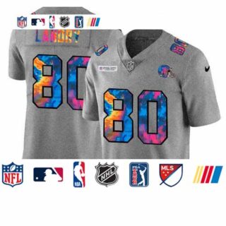 Cleveland Browns #80 Jarvis Landry Men's Nike Multi-Color 2020 NFL Crucial Catch NFL Jersey Greyheather