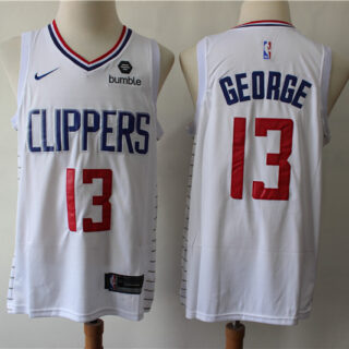 Clippers 13 Paul George White Nike Swingman Jersey