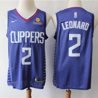 Clippers 2 Kawhi Leonard Blue Nike Swingman Jersey