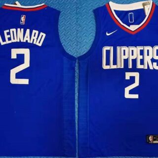 Clippers 2 Kawhi Leonard Blue Nike Swingman Jersey