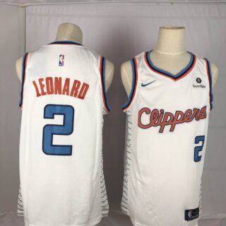 Clippers 2 Kawhi Leonard White Nike Throwback Swingman Jersey