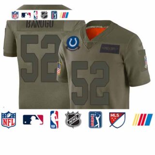 Colts #52 Ben Banogu Camo Men's Stitched Football Limited 2019 Salute To Service Jersey