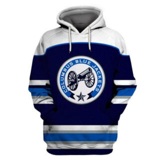 Columbus Blue Jackets Blue All Stitched Hooded Sweatshirt
