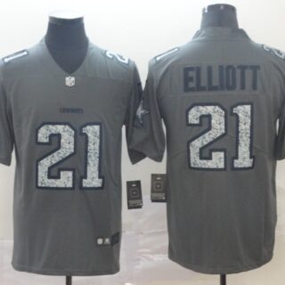 Cowboys 21 Ezekiel Elliott Gray Camo Vapor Untouchable Limited Jersey