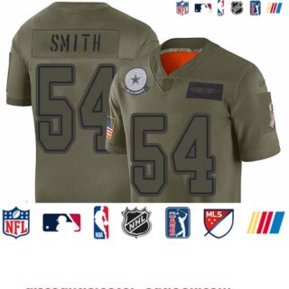 Cowboys #54 Jaylon Smith Camo Youth Stitched Football Limited 2019 Salute to Service Jersey