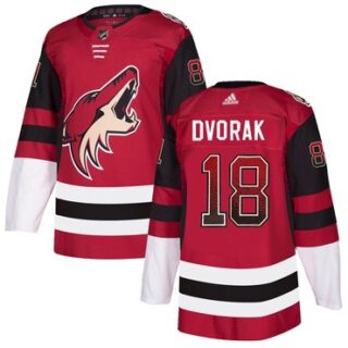 Coyotes 18 Christian Dvorak Red Drift Fashion Adidas Jersey