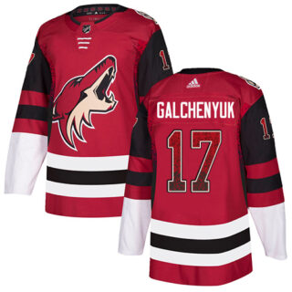 Coyotes #17 Alex Galchenyuk Maroon Home Authentic Drift Fashion Stitched Hockey Jersey