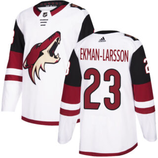 Coyotes #23 Oliver Ekman-Larsson White Road Authentic Stitched Hockey Jersey