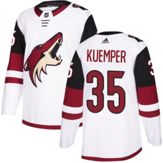 Coyotes #35 Darcy Kuemper White Road Authentic Stitched Hockey Jersey