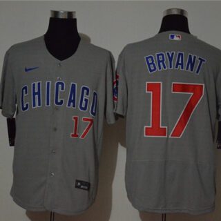 Cubs 17 Kris Bryant Gray 2020 Nike Cool Base Jersey