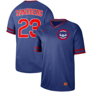 Cubs 23 Ryne Sandberg Blue Throwback Jersey