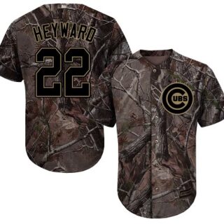 Cubs #22 Jason Heyward Camo Realtree Collection Cool Base Stitched Youth Baseball Jersey