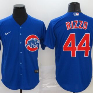 Cubs 44 Anthony Rizzo Royal 2020 Nike Cool Base Jersey