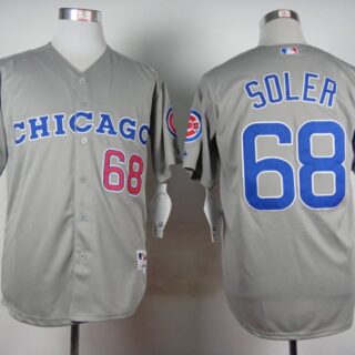 Cubs 68 Jorge Soler Gray Throwback Jersey