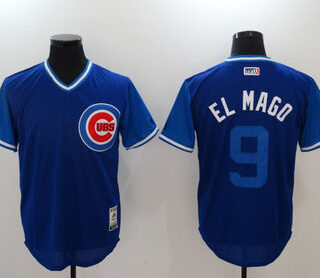 Cubs 9 Javier Baez El Mago Royal 2018 Players' Weekend Authentic Team Jersey