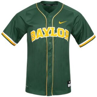Custom Baylor Bears Green College Baseball Jersey