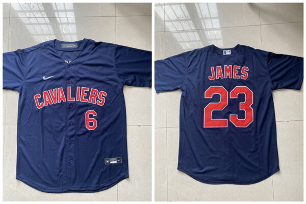 Custom Cavaliers Any Name Any Number Navy Baseball Jersey