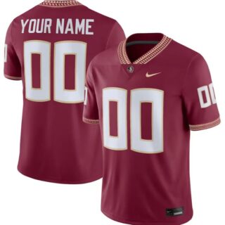 Custom Florida State University Football Maroon Jersey