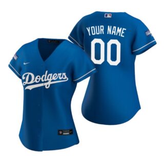 Custom Los Angeles Dodgers Royal 2020 World Series Champions Replica Jersey