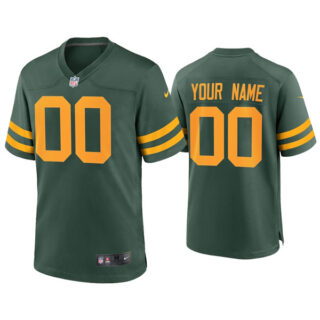 Custom Men's Packers Green Alternate Limited Jersey