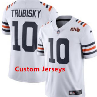 Custom Nike Bears White Women 2019 100th Season Alternate Classic Vapor Untouchable Limited Jersey