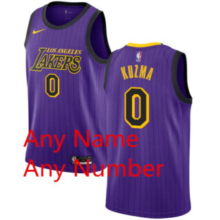 Custom Nike Lakers Purple NBA Swingman City Edition 2018 19 Jersey
