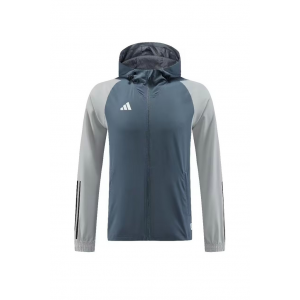 Customizable logo Windbreaker Jacket Adidas Light Blue