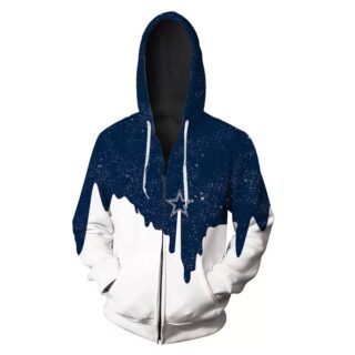 Dallas Cowboys Full Zip 3D Hoodie 1
