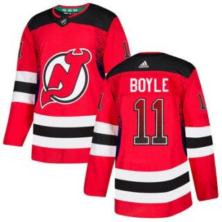 Devils 11 Brian Boyle Red Drift Fashion Adidas Jersey