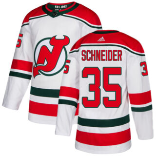 Devils #35 Cory Schneider White Alternate Authentic Stitched Hockey Jersey