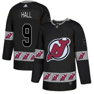 Devils 9 Taylor Hall Black Team Logos Fashion Adidas Jersey