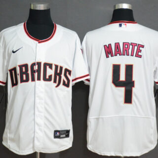 Diamondbacks 4 Ketel Marte White Nike Flexbase Jersey