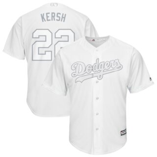 Dodgers 22 Clayton Kershaw Kersh White 2019 Players' Weekend Player Jersey