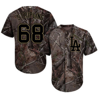 Dodgers #68 Ross Stripling Camo Realtree Collection Cool Base Stitched Baseball Jersey