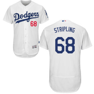 Dodgers #68 Ross Stripling White Flexbase Authentic Collection Stitched Baseball Jersey