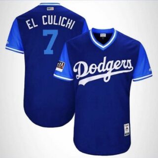 Dodgers #7 Royal 2018 Players' Weekend Authentic Team Jersey