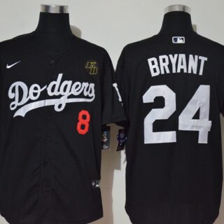 Dodgers 24 Kobe Bryant Black 2020 Nike KB Cool Base Jersey