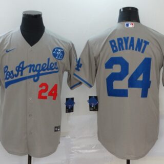Dodgers 24 Kobe Bryant Gray 2020 Nike KB Cool Base Jersey