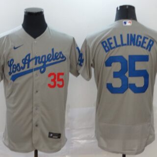 Dodgers 35 Cody Bellinger Gray 2020 Nike Flexbase Jersey