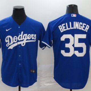 Dodgers 35 Cody Bellinger Royal 2020 Nike Cool Base Jersey