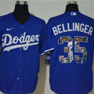 Dodgers 35 Cody Bellinger Royal Nike Cool Base Player Jersey
