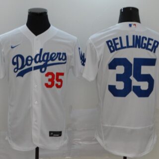 Dodgers 35 Cody Bellinger White 2020 Nike Flexbase Jersey