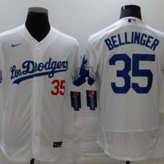 Dodgers 35 Cody Bellinger White 2021 City Connect Flexbase Jersey