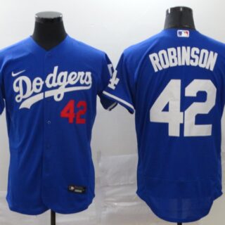 Dodgers 42 Jackie Robinson Royal 2020 Nike Flexbase Jersey