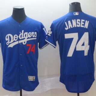 Dodgers 74 Kenley Jansen Royal Flexbase Jersey