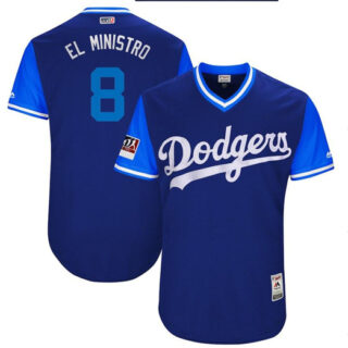 Dodgers 8 Manny Machado El Ministro Royal 2018 Players' Weekend Authentic Team Jersey