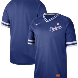 Dodgers Blank Royal Authentic Cooperstown Collection Stitched Baseball Jersey