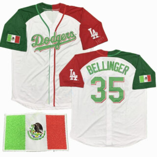Dodgers Mexican #35 Cody Bellinger Baseball Jersey